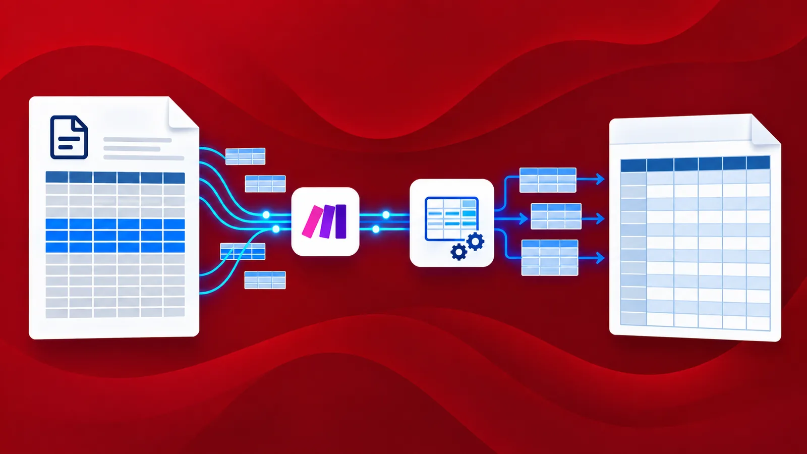 Make ve PDF4me kullanarak PDF'yi Excel'ya dönüştürün.
