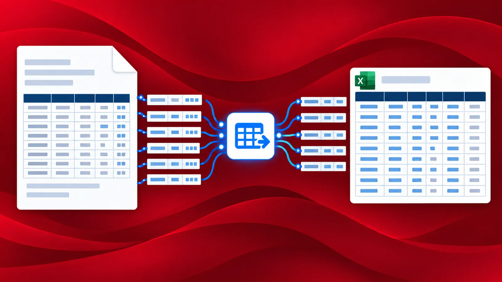 PDF mithilfe von PDF4me Workflows in das Excel-Format konvertieren
