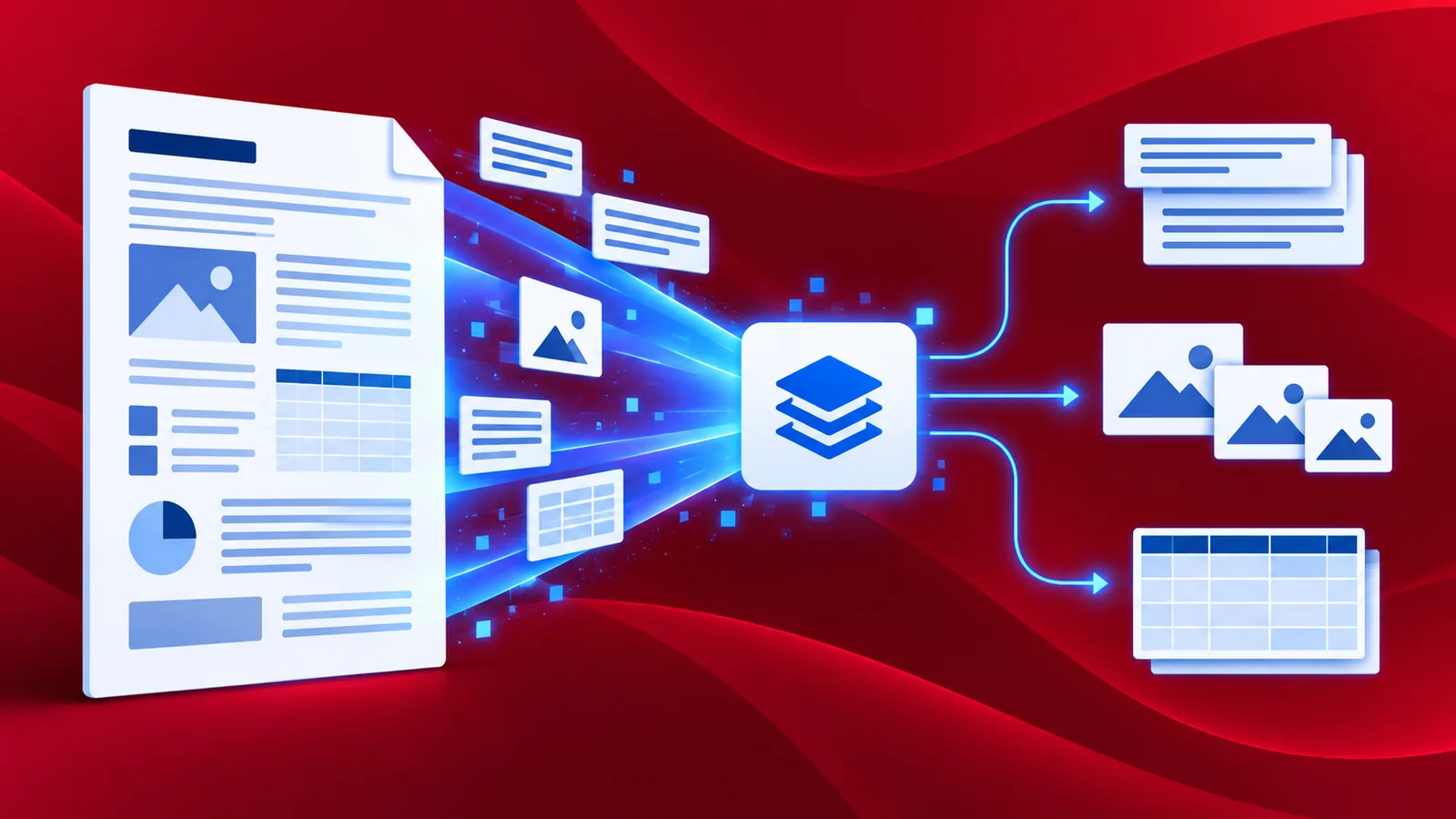 Extract images and text from a PDF online