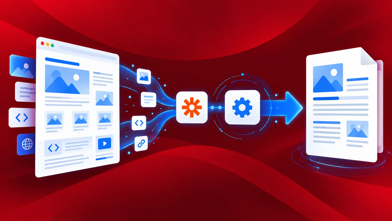 Konvertiere HTML mit Zapier in PDF.