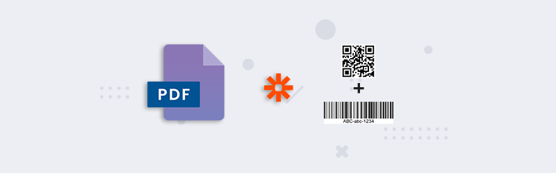 Add multiple Barcodes to PDF using Zapier and PDF4me