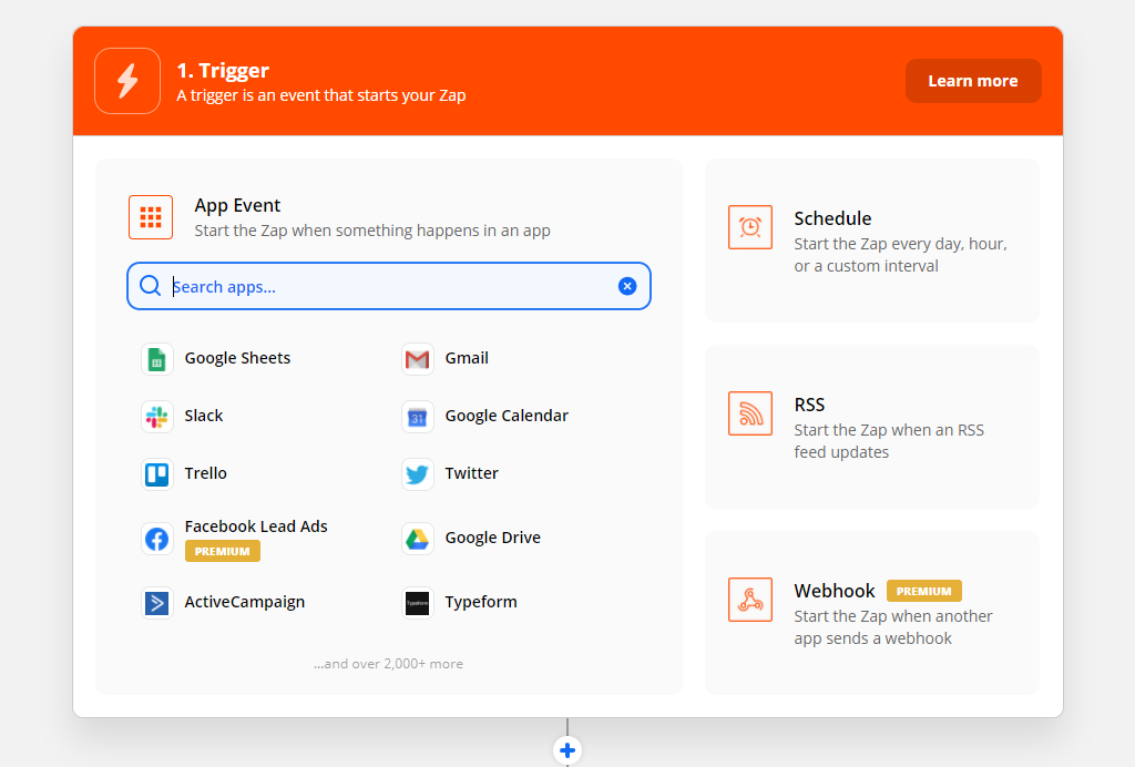 Zapier trigger