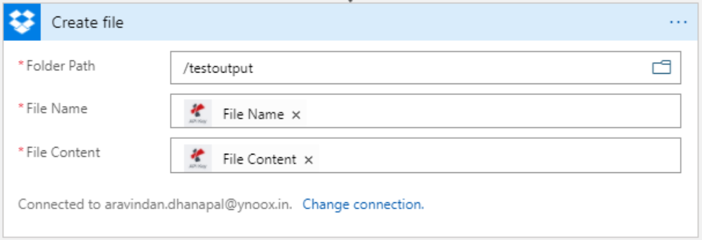 Configurare la posizione del file di output