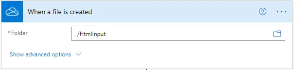 Pilih lokasi folder tempat dokumen HTML akan ditempatkan untuk dikonversi.