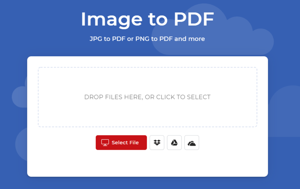 PDF4me ferramenta Imagem para PDF