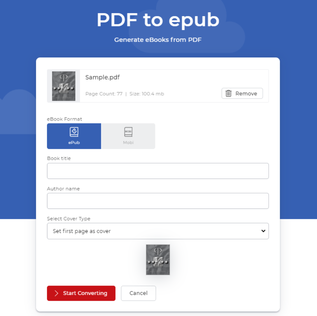 How to Convert PDF to ePub