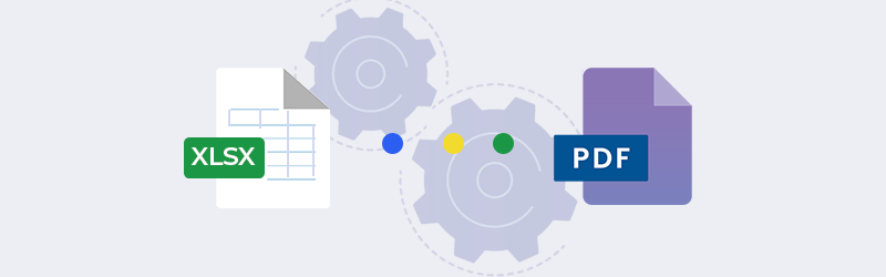 Konversikan spreadsheet XLSX ke PDF