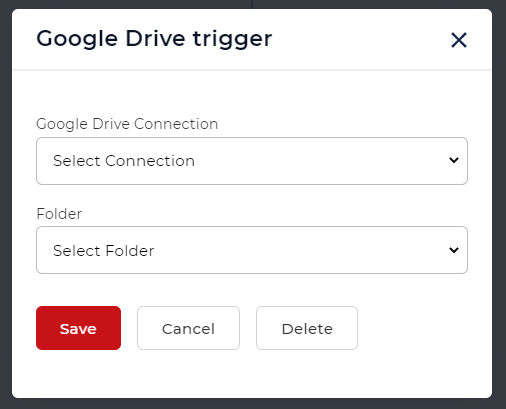 Déclencheur Google Drive pour les flux de travail