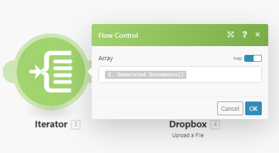 Iterator untuk menangani file keluaran