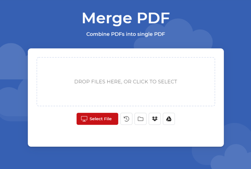 PDF4me Merge PDF-Werkzeug-Schnittstelle