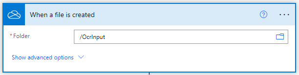 Google Drive Auslöser für OCR Flow