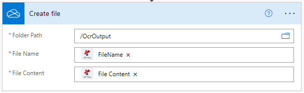 Simpan OCR yang diproses PDF ke tindakan Onedrive