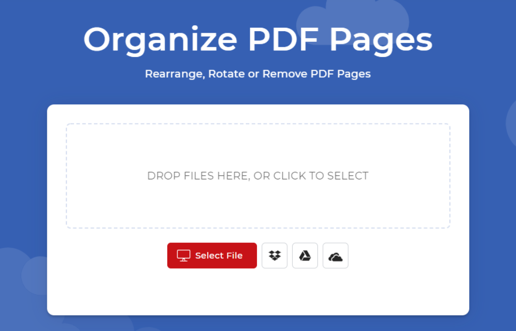 Organiser l'interface PDF