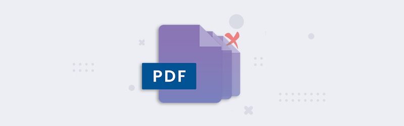 Remove pages from PDF using Organize PDF tool