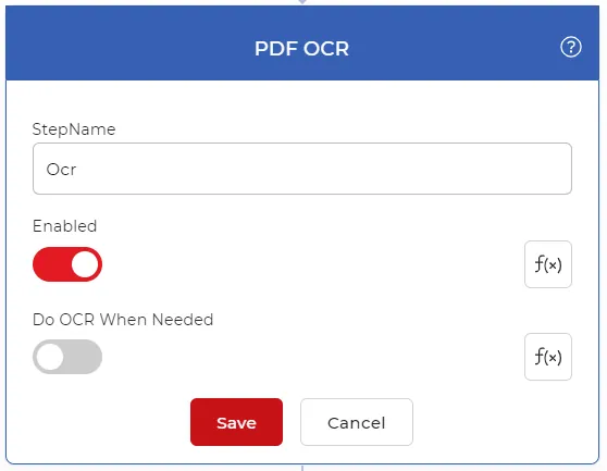 Action OCR PDF4me