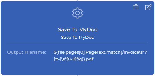 Save files with custom name to My Docs
