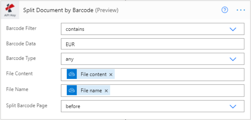 Configure Barcode data in connector