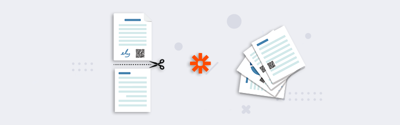 Pisahkan PDF dengan Barcode menggunakan Zapier dan PDF4me