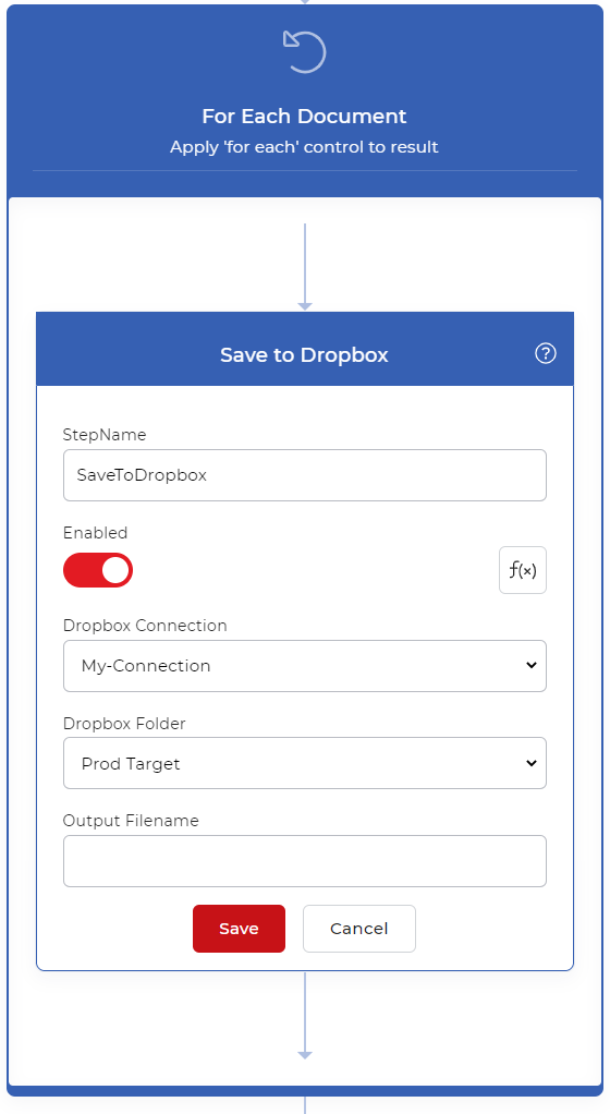 Guardar en Dropbox para dividir el flujo de trabajo