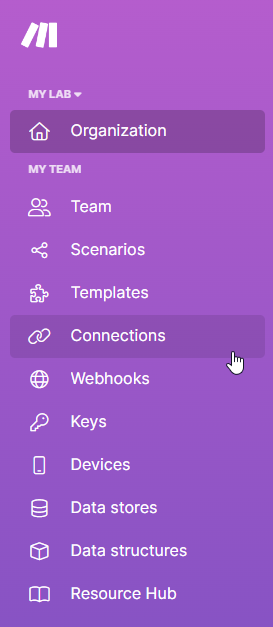 The Make dashboard with the Create a new scenario button